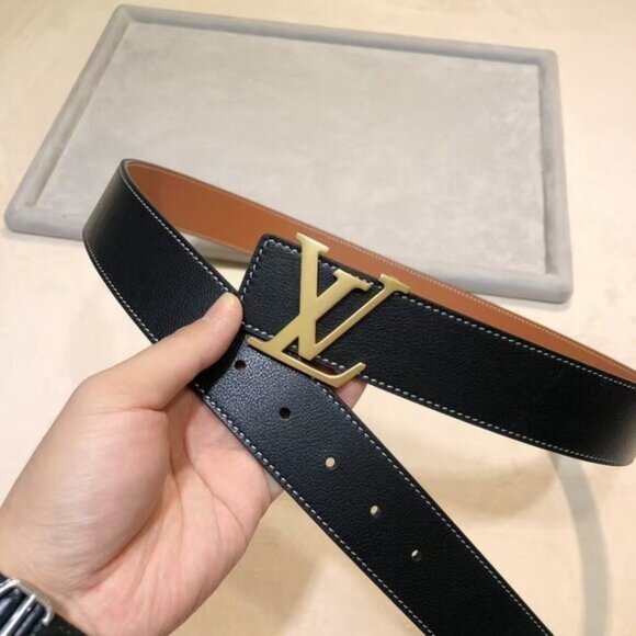 Louis Vuitton Other - Louis Vuitton Black Damien Gold Buckle